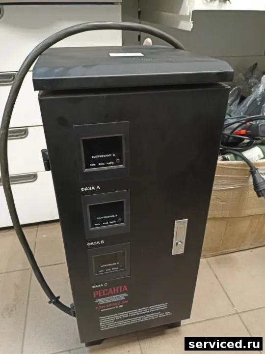 Стабилизатор напряжения РЕСАНТА ACH-6000/3-ЭМ